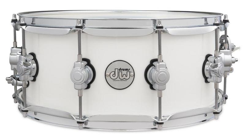 Drum Workshop Snare Drum Design Series White Gloss, DDLM0614SSWH