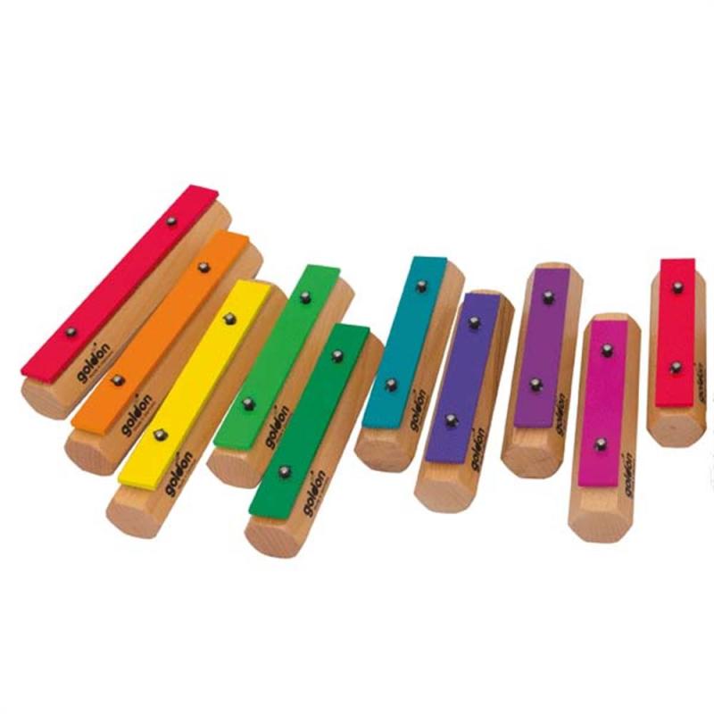 Goldon Chime Bar Set 10 (Boomwhackers colours)