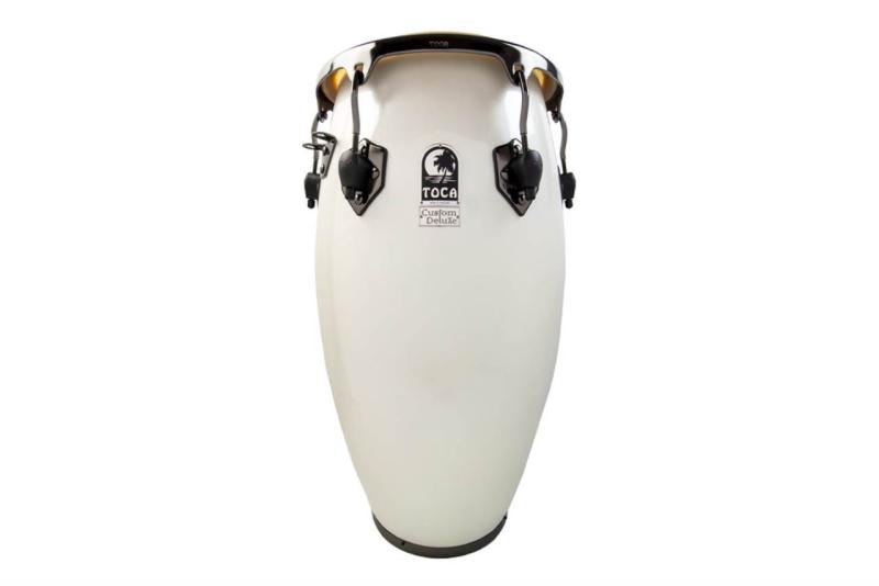 Toca Conga Fiberglass Magarita Blanca, Black Chrome Tumba, 4612-1/2FMB