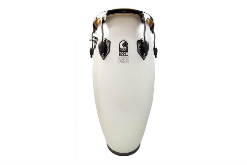 Toca Conga Fiberglass Magarita Blanca, Black Chrome Quinto, 4611FMB