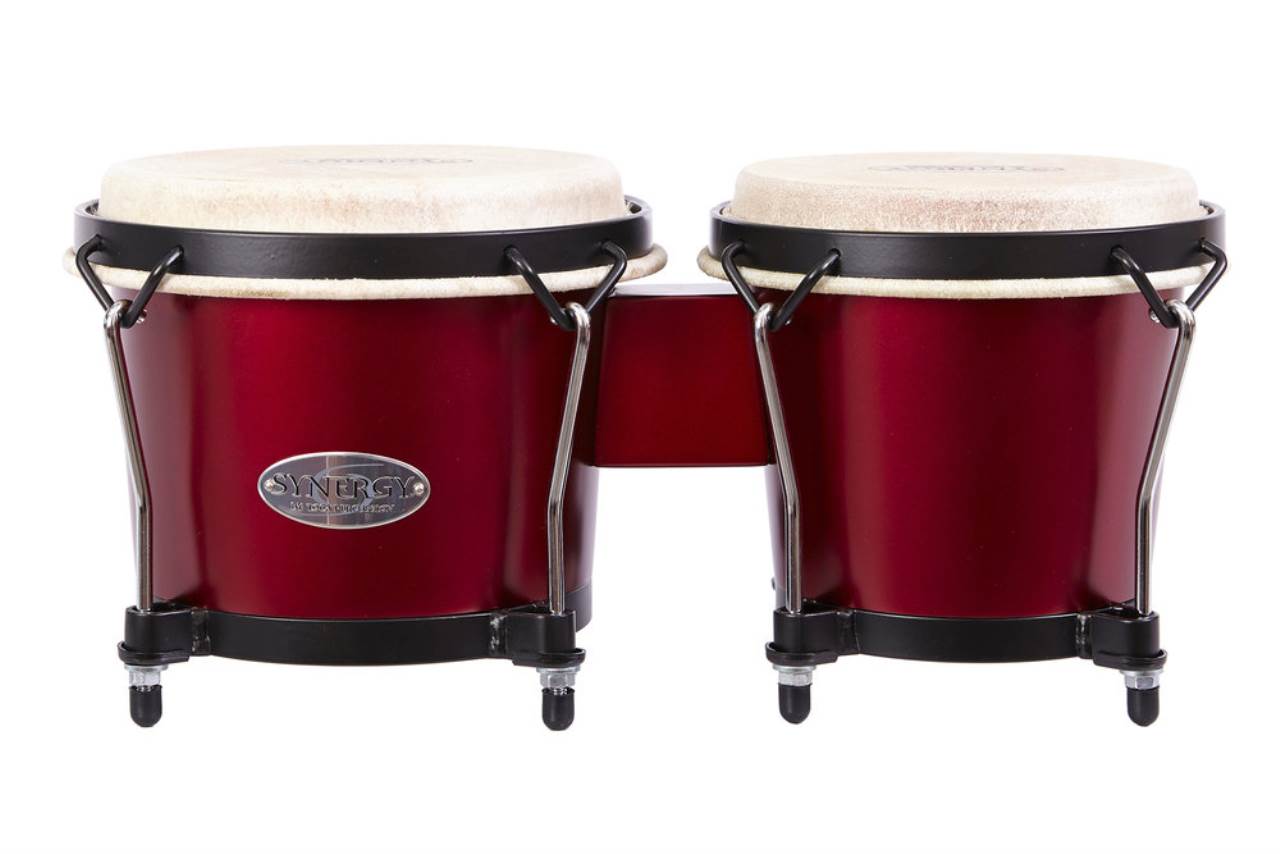 Bongo Red Color Toca Bongo Synergy Wood Bongo matte racing red, 2100RRD
