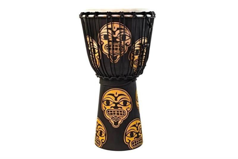 Toca Djembe Street Series Carved Watcher 12'', TSSDJ-LTW