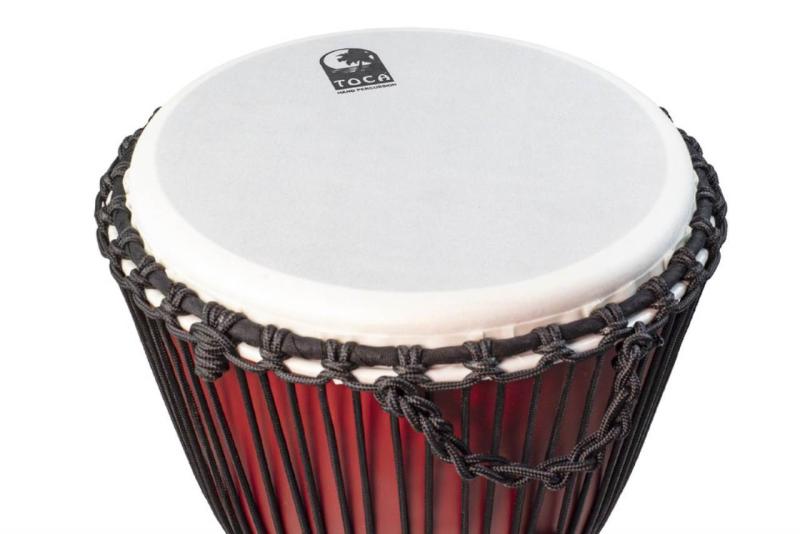 Toca Djembe Freestyle Rope Tuned matte racing red, SFDJ-10RR