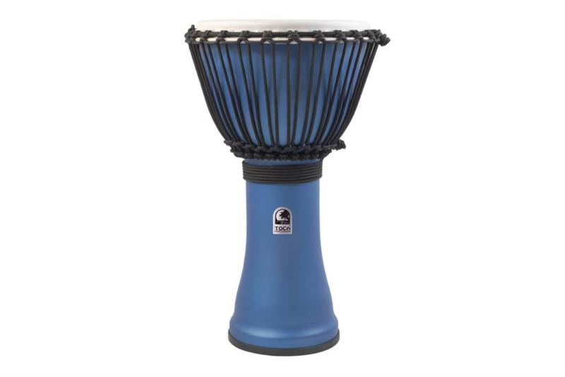 Toca Djembe Freestyle Rope Tuned matte ocean blue, SFDJ-10OB