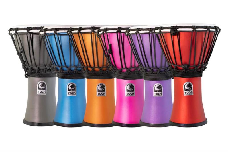 Toca Djembe Freestyle Colorsound Matte TFCDJ-7MTPK, SET OF 6