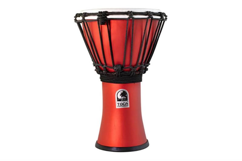 Toca Djembe Freestyle Colorsound Matte TFCDJ-7MTRR, RACING RED