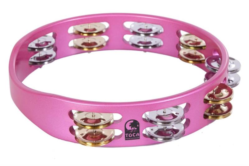 Toca Tambourine Colorsound Matte Pink Haze, TCT10-PH
