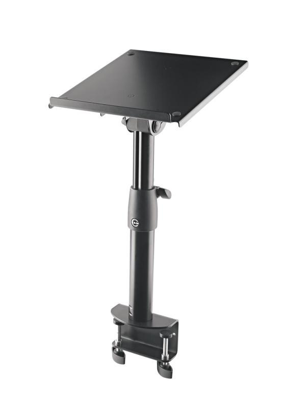 K&M 26778 Tiltable clamping desktop monitor stand