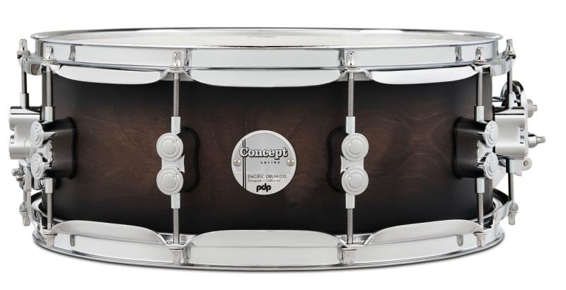 PDP Concept Maple Snare, 5.5x14'' - Charcoal Burst Lacquer