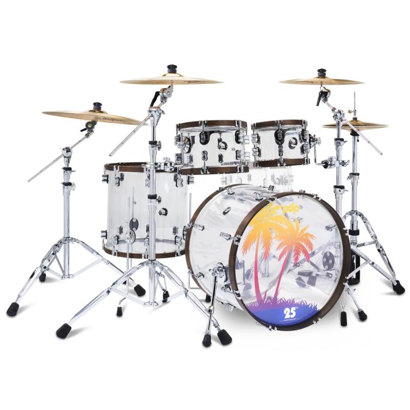 PDP 25th Anniversary Acrylic Kit, 4-Pc - Clear Acrylic