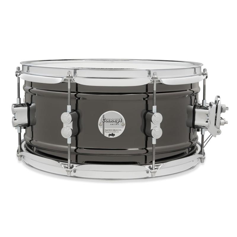 PDP Blk Nickel Over Steel Snare, 6.5x13'' - 6.5x13