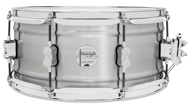 PDP Concept Brushed Alum. Snare, 6.5x14'' - 6.5x14