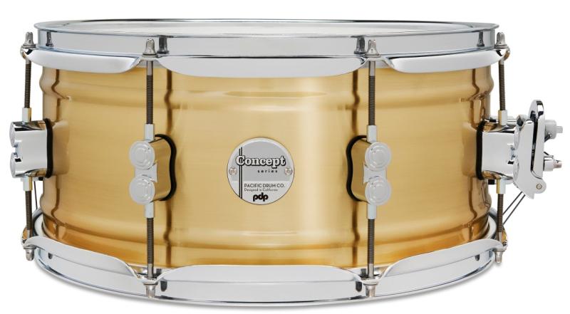 PDP Concept Brushed Brass Snare, 6.5x14'' - 6.5x14