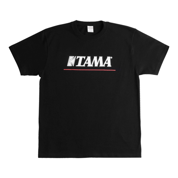 T-shirt Tama White Logo on Black