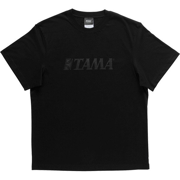 T-shirt Tama Black Logo on Black