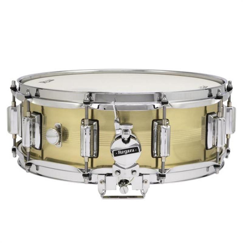Rogers DynaSonic 7-line 14×5 Natural Brass Shell Snare