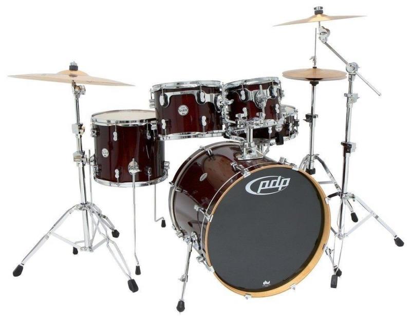 PDP by DW Drum set Concept Maple Ebony Stain