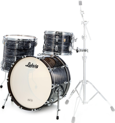 Ludwig 22" Classic Maple Fab Blk Oystr