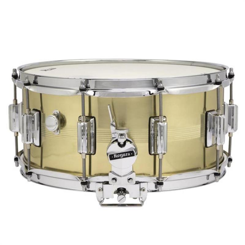 Rogers DynaSonic 7 line 14×6.5 Natural Brass Shell Snare