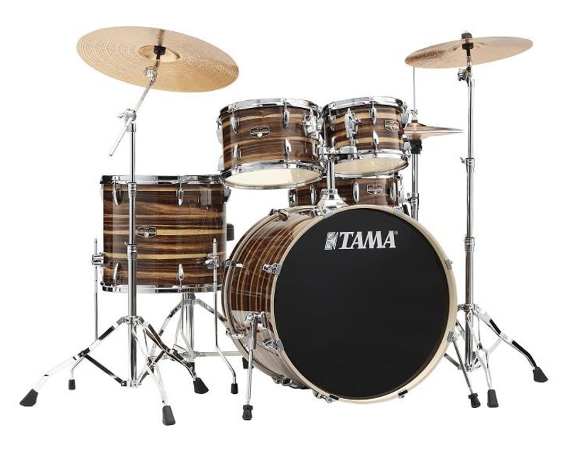 Tama Imperialstar, klädda i finish, finish hardware - Coffee Teac Wrap, Chrome Hardware