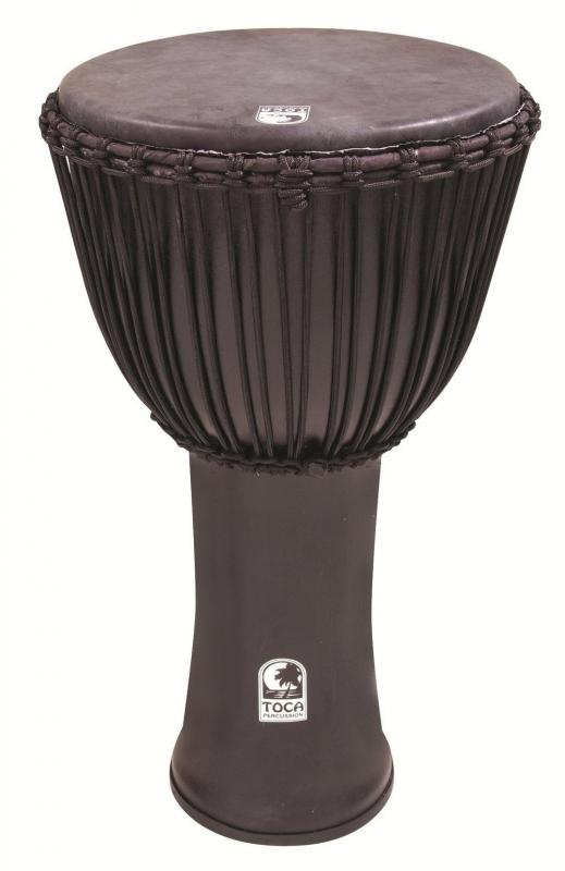 Djembe Freestyle Rope Tuned Black Mamba with Bag, Toca SFDJ-14BMB