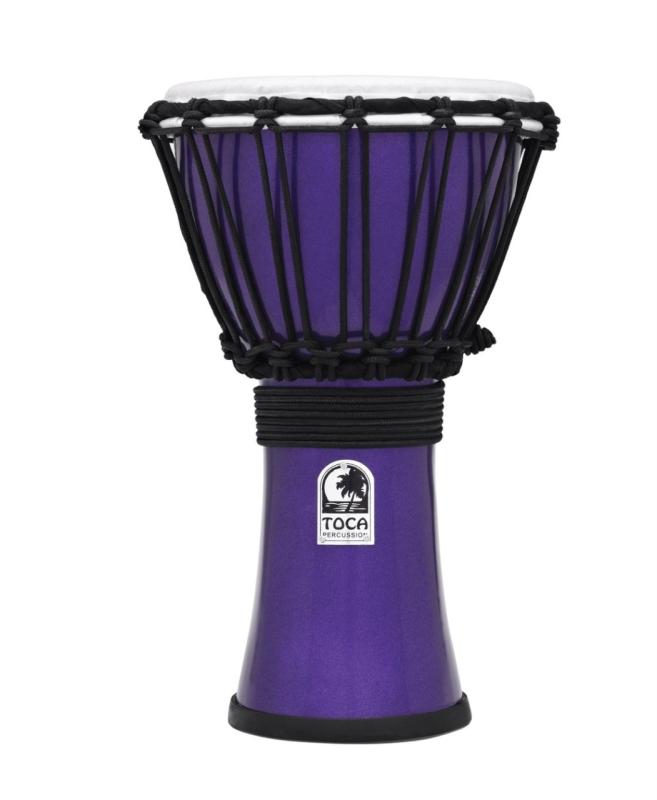 Toca Djembe Freestyle Colorsound Metallic White, TFCDJ-7MW