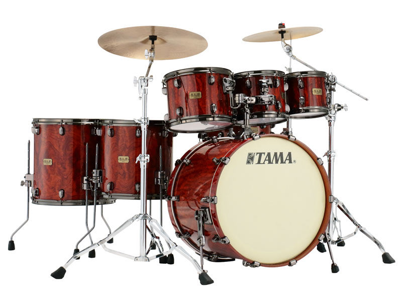 Tama Ltd S.L.P G-Bubinga 6-pcs kit, Gloss Natural Quilted Bubinga