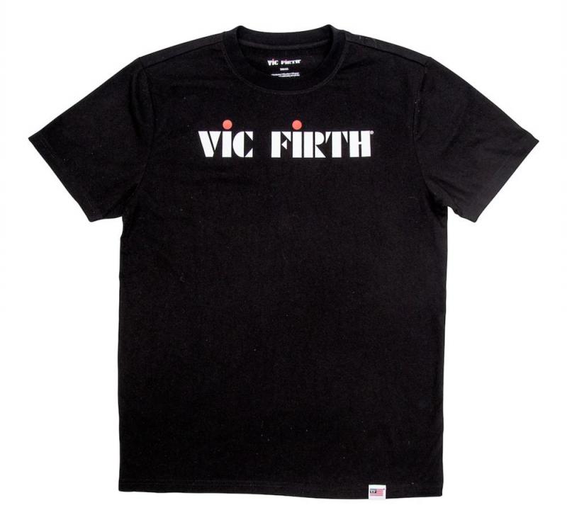 Vic Firth Classic Logo Black Tee - Large