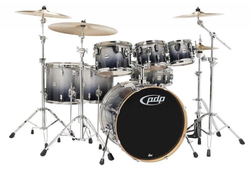 PDP by DW Shell set Concept Maple Ebony Stain