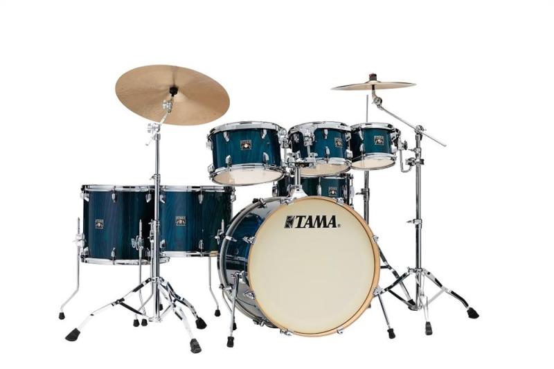 Tama 7-del Shell-kit, Gloss Sapphire Lacebark Pine, CL72RSP-GHP