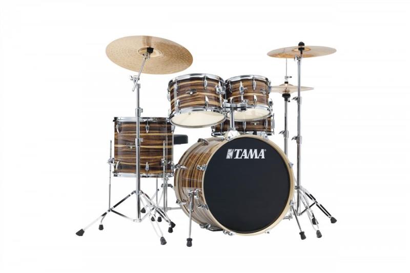 Tama Tama Imperial m/cymb. Natural Zebrawood Wrap, IE50H6WC-CTW