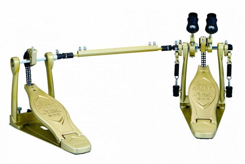 TAMA Limited Iron Cobra 600 Twin pedal with gold finish - HP600DTWG