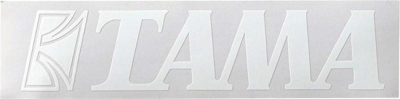 Tama Tama logo dekal, White, TLS80WH