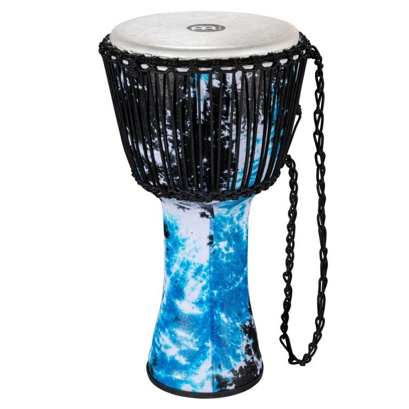 Meinl Percussion Travel Rope Djembe 12'', Galactic Blue Tie Dye, PADJ8-L-F