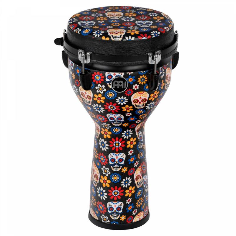 Meinl Percussion 10" Jumbo Djembe, Day Of The Dead, Designed Head, JD10DA-DH