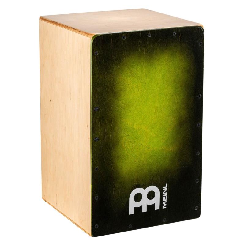 Meinl Percussion Snarecraft Cajon 100, Green Burst, SC100GRB