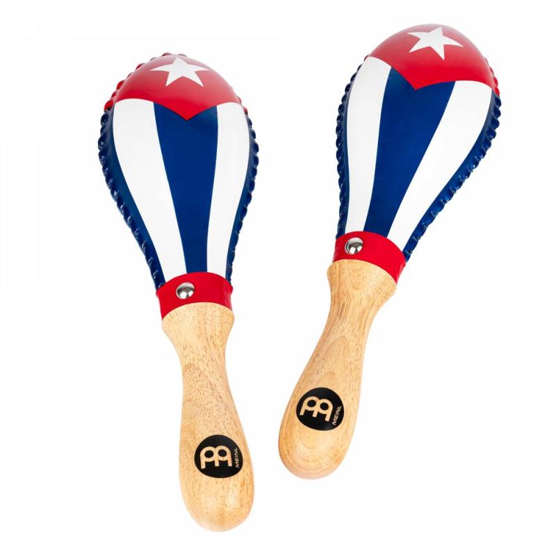 Meinl Percussion Skin Maracas, Traditional, Cuba Flag, MSM3CU