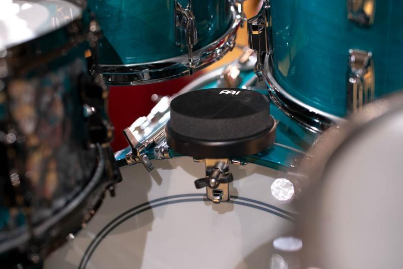 Meinl Percussion 4'' Bass Drum Mounted Pad, Black, MBDMP4BK