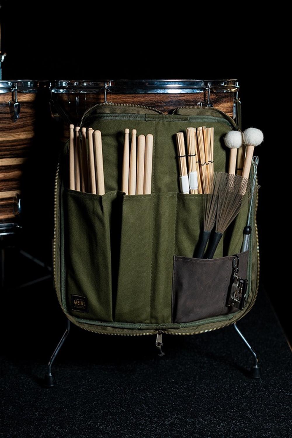 Mwsgr Meinl Percussion Waxed Canvas Stickbag, Forest Green, MWSGR, MWSGR