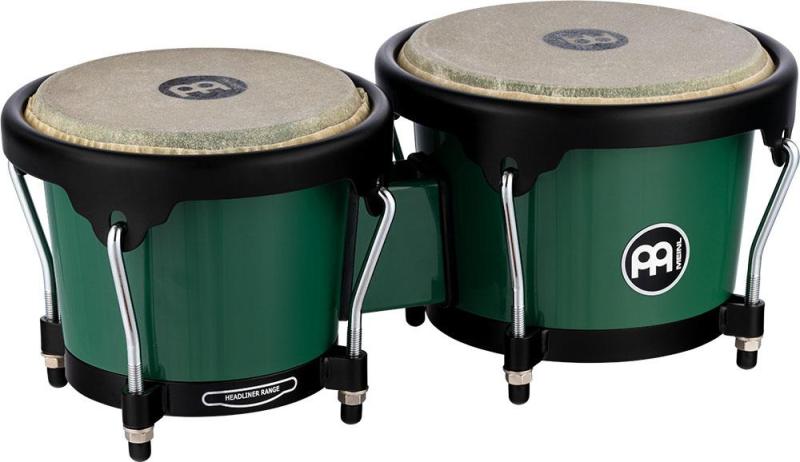 Meinl Percussion Bongo, Journey Series, ABS 6½ + 7½, Forest Green, H