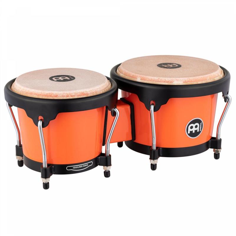 Meinl Percussion Bongo, Journey Series, ABS 6½ + 7½, Electric Coral, HB50EC