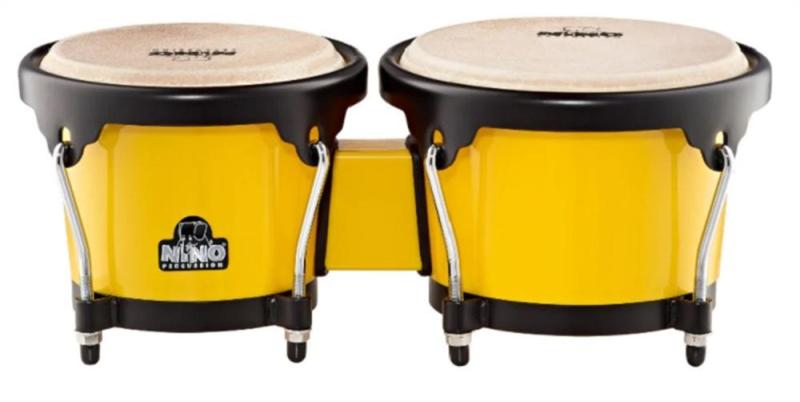 NINO Percussion ABS Bongo, Yellow/Black, NINO17Y-BK