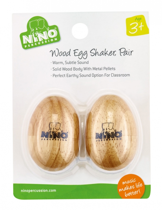 Ägg Wood shaker 2-pack