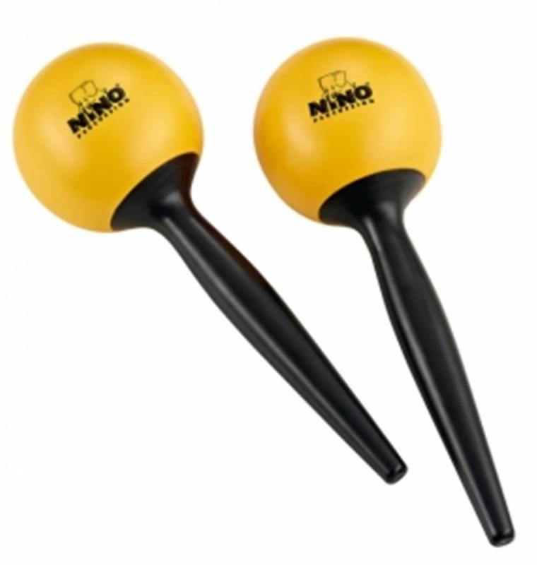 NINO Percussion Plast Maracas, Yellow, NINO582Y