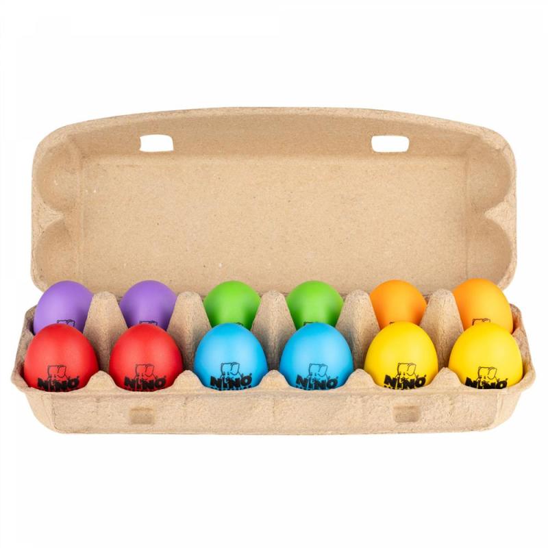 NINO Percussion Egg Shaker Set, 12 pcs, NINOSET18