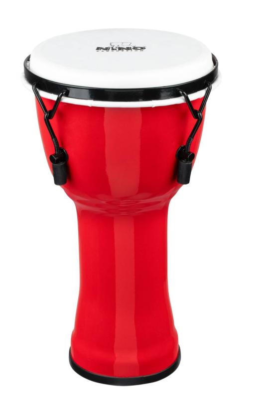 NINO Percussion 8'' Synthetic Djembe, Red, NINO-PMDJ-R
