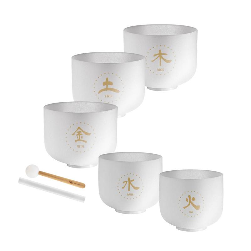 Meinl Percussion TCM Crystal Singing Bowl Set, 5 pcs, TCMCSBSET5