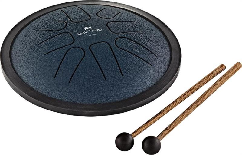 Meinl Percussion Small Steel Tongue Drum, G Minor, Navy Blue, SSTD2N