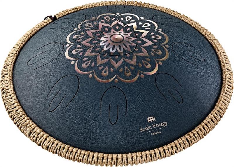 Meinl Percussion Octave Steel Tongue Drum, D Amara, Engraved, Navy, OSTD2NBE