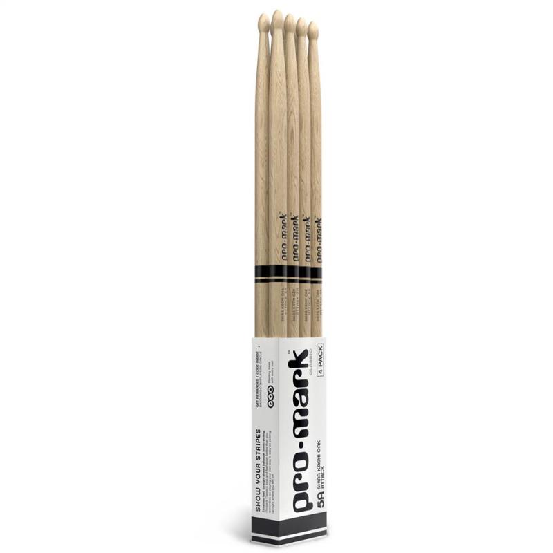 Promark Classic Attack, 5A, Oak, 4-pack, Oval tip, PW5AW-4P